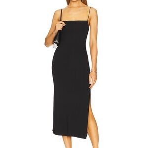 Enza Costa Black Midi Dress New without tags M